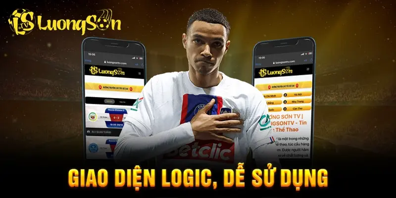 Giao diện đẹp mắt là điểm cộng lớn dành cho LuongSonTV